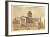 Vintage Chicago Post Office-null-Framed Art Print