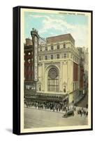 Vintage Chicago Theater-null-Framed Stretched Canvas