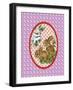 Vintage Christmas Bunnies-Effie Zafiropoulou-Framed Giclee Print