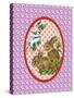 Vintage Christmas Bunnies-Effie Zafiropoulou-Stretched Canvas