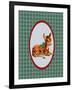 Vintage Christmas Deer-Effie Zafiropoulou-Framed Giclee Print