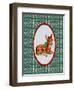 Vintage Christmas Deer-Effie Zafiropoulou-Framed Premium Giclee Print