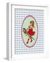 Vintage Christmas Girl with Hobby Horse-Effie Zafiropoulou-Framed Giclee Print