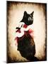 Vintage Christmas Kitten-Jai Johnson-Mounted Giclee Print