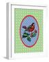 Vintage Christmas Robin-Effie Zafiropoulou-Framed Giclee Print