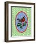 Vintage Christmas Robin-Effie Zafiropoulou-Framed Premium Giclee Print