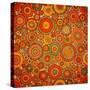 Vintage Circle Pattern-Yaviki-Stretched Canvas