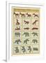 Vintage Circus Animal Toys-null-Framed Art Print