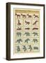 Vintage Circus Animal Toys-null-Framed Art Print