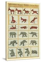 Vintage Circus Animal Toys-null-Stretched Canvas