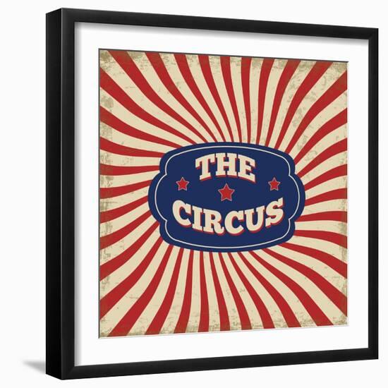 Vintage Circus Background-radubalint-Framed Art Print