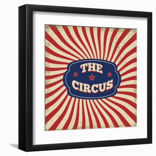 Vintage Circus Background-radubalint-Framed Art Print