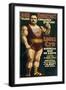 Vintage Circus Poster of French Canadian Strongman, Louis Cyr, Circa 1898-Stocktrek Images-Framed Art Print