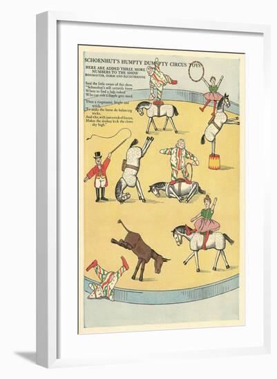 Vintage Circus Toys-null-Framed Art Print