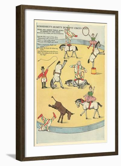 Vintage Circus Toys-null-Framed Art Print