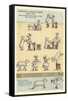 Vintage Circus Toys-null-Framed Stretched Canvas