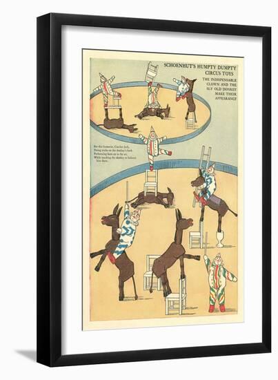 Vintage Circus Toys-null-Framed Art Print