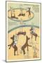 Vintage Circus Toys-null-Mounted Art Print