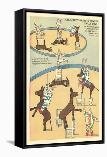 Vintage Circus Toys-null-Framed Stretched Canvas