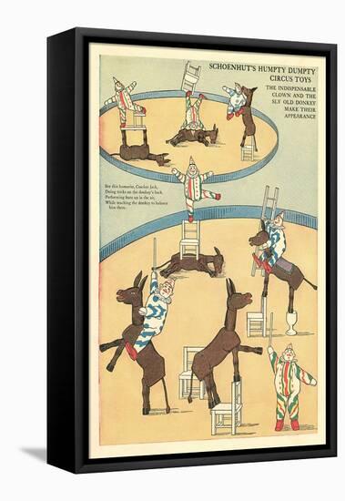 Vintage Circus Toys-null-Framed Stretched Canvas