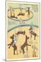 Vintage Circus Toys-null-Mounted Art Print