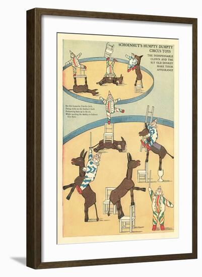 Vintage Circus Toys-null-Framed Art Print