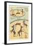 Vintage Circus Toys-null-Framed Art Print