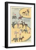 Vintage Circus Toys-null-Framed Art Print