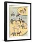 Vintage Circus Toys-null-Framed Art Print