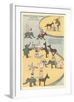 Vintage Circus Toys-null-Framed Art Print