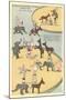 Vintage Circus Toys-null-Mounted Art Print