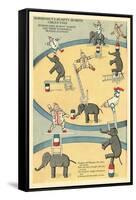 Vintage Circus Toys-null-Framed Stretched Canvas