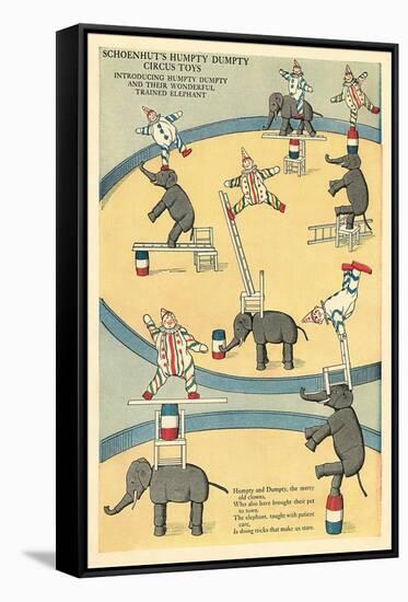 Vintage Circus Toys-null-Framed Stretched Canvas