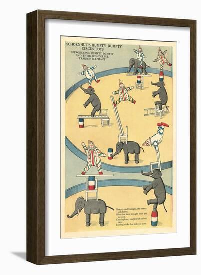 Vintage Circus Toys-null-Framed Art Print