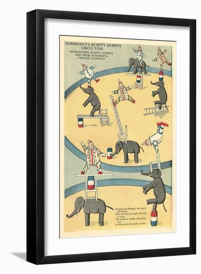 Vintage Circus Toys-null-Framed Art Print