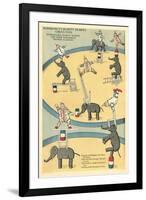 Vintage Circus Toys-null-Framed Art Print