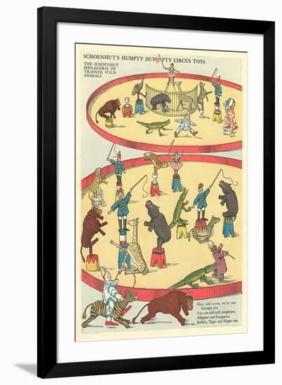 Vintage Circus Toys-null-Framed Art Print