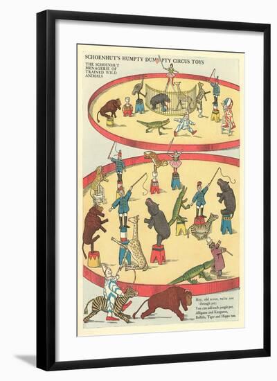 Vintage Circus Toys-null-Framed Art Print