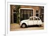 Vintage Citroen on a Street in Amsterdam, Netherlands-Carlo Acenas-Framed Photographic Print