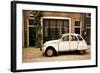 Vintage Citroen on a Street in Amsterdam, Netherlands-Carlo Acenas-Framed Photographic Print
