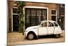 Vintage Citroen on a Street in Amsterdam, Netherlands-Carlo Acenas-Mounted Photographic Print