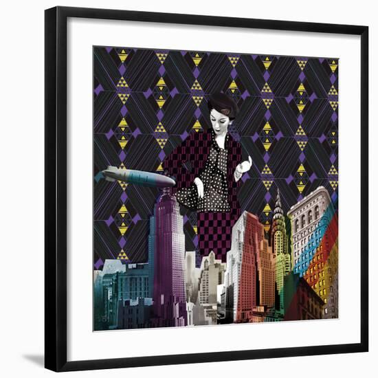 Vintage City II-Emilie Ramon-Framed Art Print