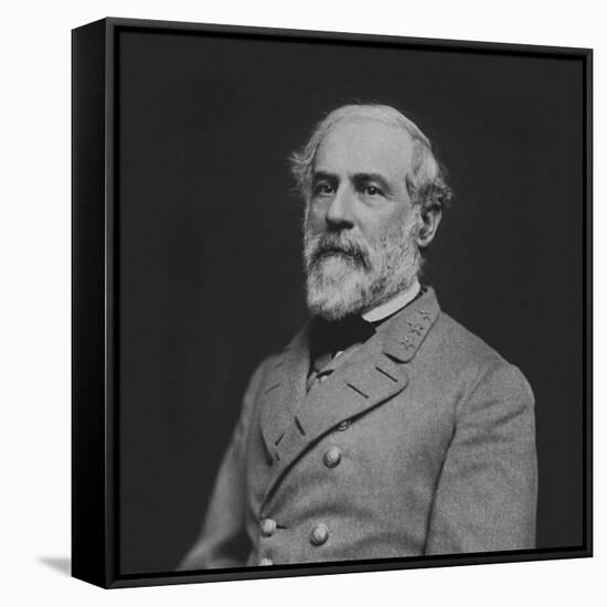 Vintage Civil War Photo of Confederate Civil War General Robert E. Lee-null-Framed Stretched Canvas