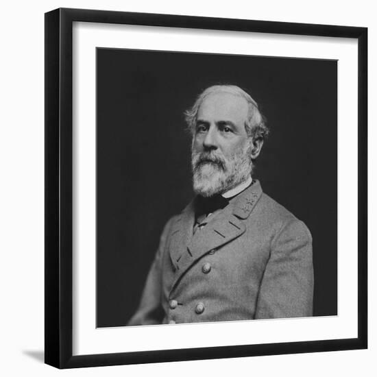 Vintage Civil War Photo of Confederate Civil War General Robert E. Lee-null-Framed Photographic Print