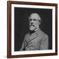 Vintage Civil War Photo of Confederate Civil War General Robert E. Lee-null-Framed Photographic Print