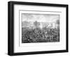 Vintage Civil War Print Featuring the Battle of Gettysburg-Stocktrek Images-Framed Photographic Print