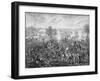 Vintage Civil War Print Featuring the Battle of Gettysburg-Stocktrek Images-Framed Art Print