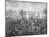 Vintage Civil War Print Featuring the Battle of Gettysburg-Stocktrek Images-Mounted Art Print