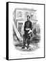 Vintage Civil War Print of General George Mcclellan at Camp Seminary-null-Framed Stretched Canvas