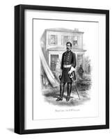 Vintage Civil War Print of General George Mcclellan at Camp Seminary-null-Framed Art Print